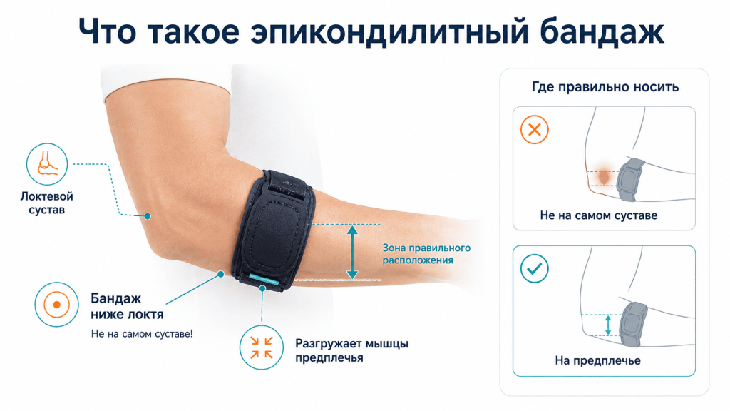 Эпикондилитный бандаж