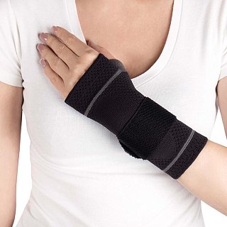 Бандаж компрессионный на лучезапястный сустав со съемной стяжкой ТРИВЕС Т.36.81С (правый)