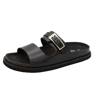 Женские ортопедические пантолеты GÖEKKEN PETAL, черный глянец